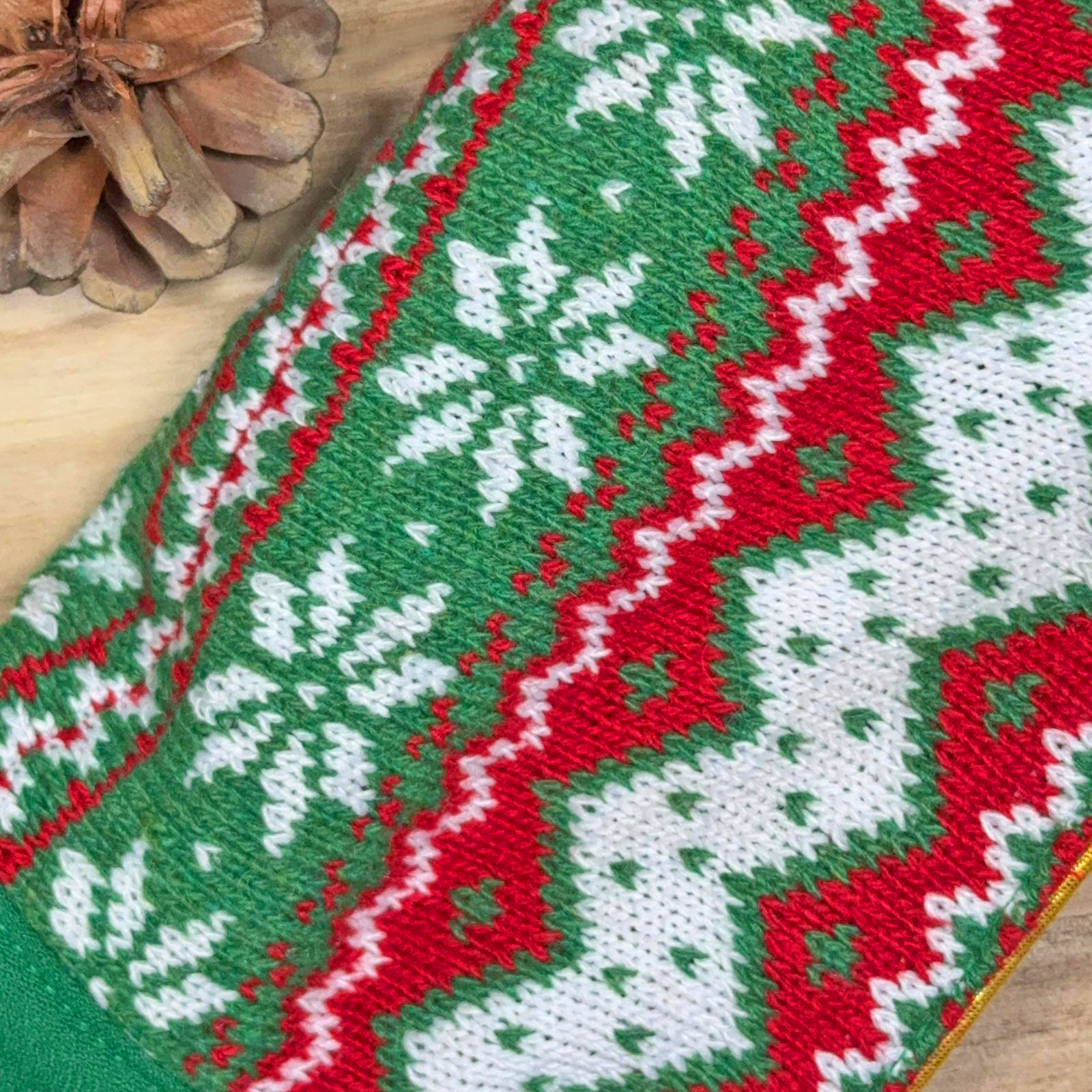 圣诞连帽衫斗篷 - 松绿色连帽衫，白色人造毛皮饰边