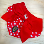 Paws Up For SG! Red Twinkle Knot Tie Bandana
