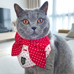 Paws Up For SG! Polka Knot Tie Bandana - The Pet's Couture