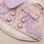 ROSÉA BLUSH ~ 淺粉色珠圈花呢夾克