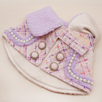 ROSÉA BLUSH ~ 淺粉色珠圈花呢夾克