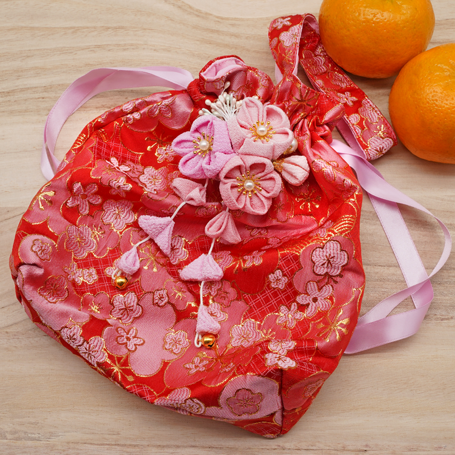 Twinning Spring Blossoms CNY Orange Pouch For Owners