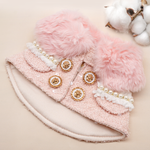 ROSÉA BLUSH ~ 淺粉色珠圈花呢夾克