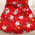 圣诞连帽斗篷 - 圣诞快乐圣诞老人红色连帽衫搭配白色绒球装饰