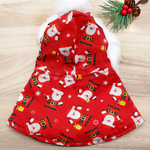 圣诞连帽斗篷 - 圣诞快乐圣诞老人红色连帽衫搭配白色绒球装饰