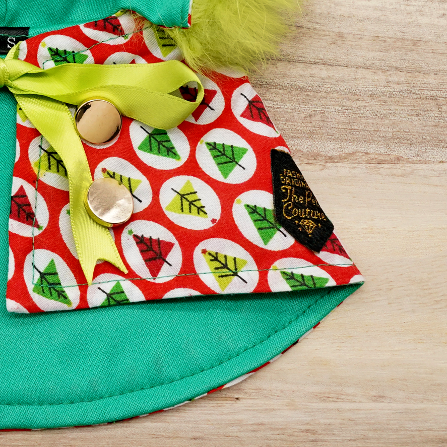 圣诞连帽斗篷 - 圣诞快乐圣诞老人红色连帽衫搭配白色绒球装饰