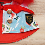 圣诞连帽斗篷 - 圣诞快乐圣诞老人红色连帽衫搭配白色绒球装饰