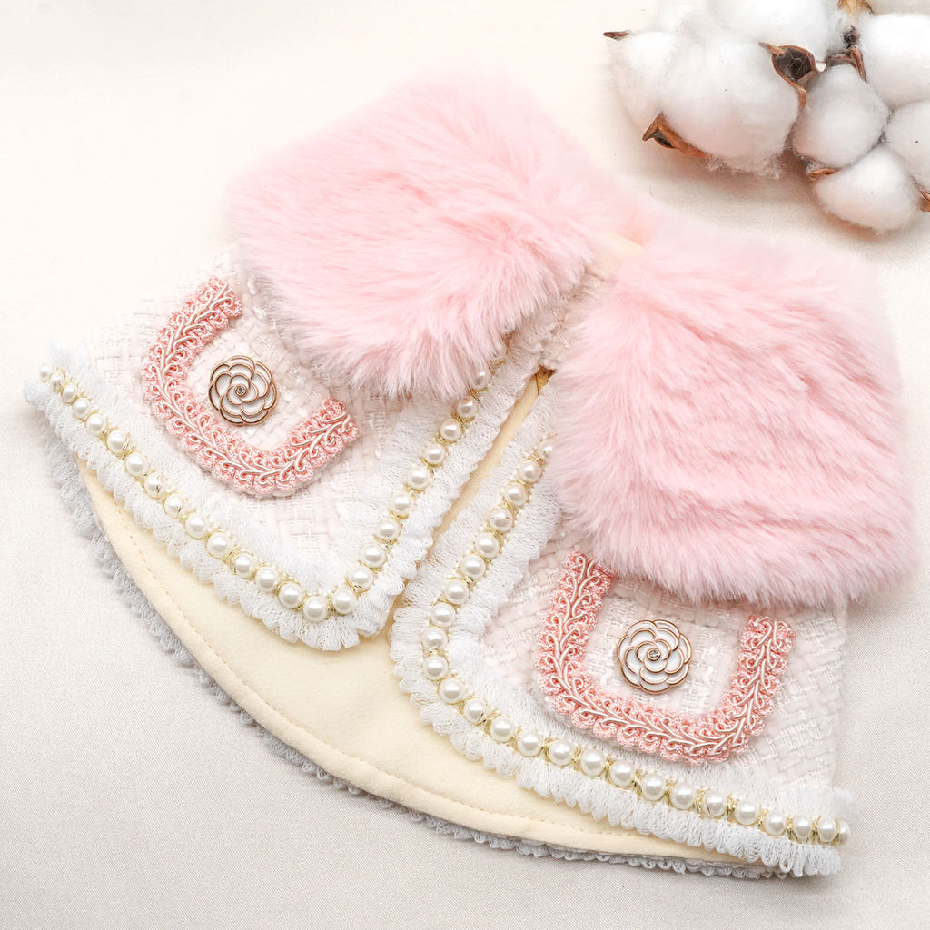 ROSÉA BLUSH ~ 淺粉色珠圈花呢夾克