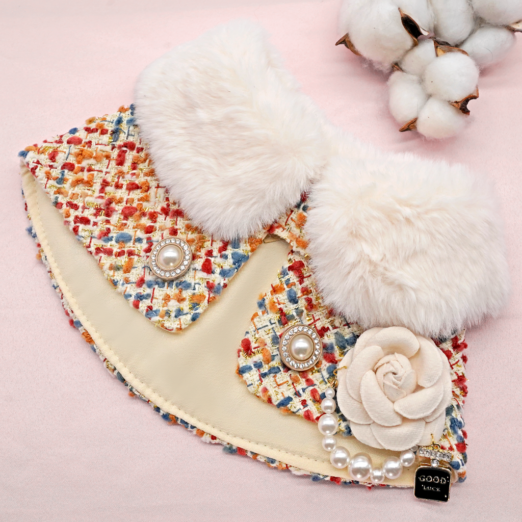 ROSÉA BLUSH ~ 淺粉色珠圈花呢夾克