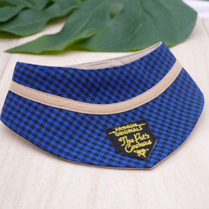 Bandanas - Azure Houndstooth - The Pet's Couture