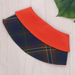 Capes - Imperial Red Collar with Tartan Print - The Pet's Couture