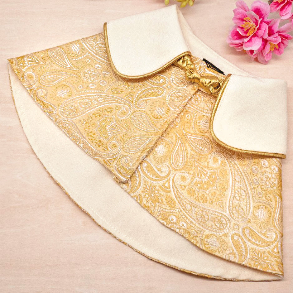 Spring Of Joy in Golden Daffodil CNY Cape - The Pet's Couture