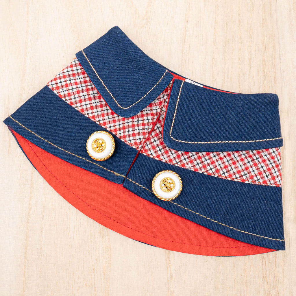 Unisex Denim Capes - Crimson Duke - The Pet's Couture