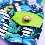 Tropical Leaves Harness + Leash Set - Twin In Style (Tropical Leaves) - The Pet's Couture