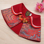 Spring Of Harmony in Dragon Red CNY Cape - The Pet's Couture