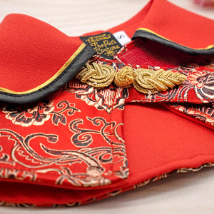 Spring Of Luck in Imperial Red CNY Cape - The Pet's Couture